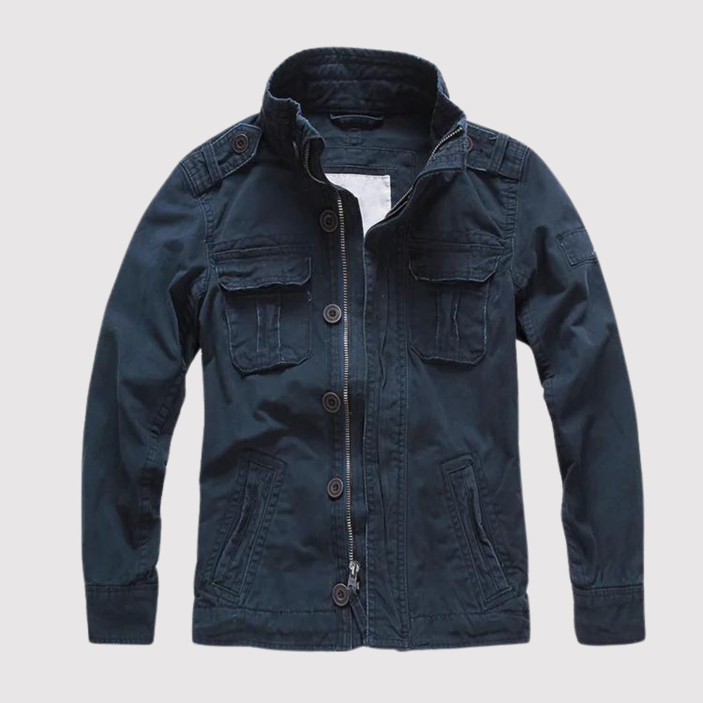 Basil - Giacca in denim retrò con diverse tasche