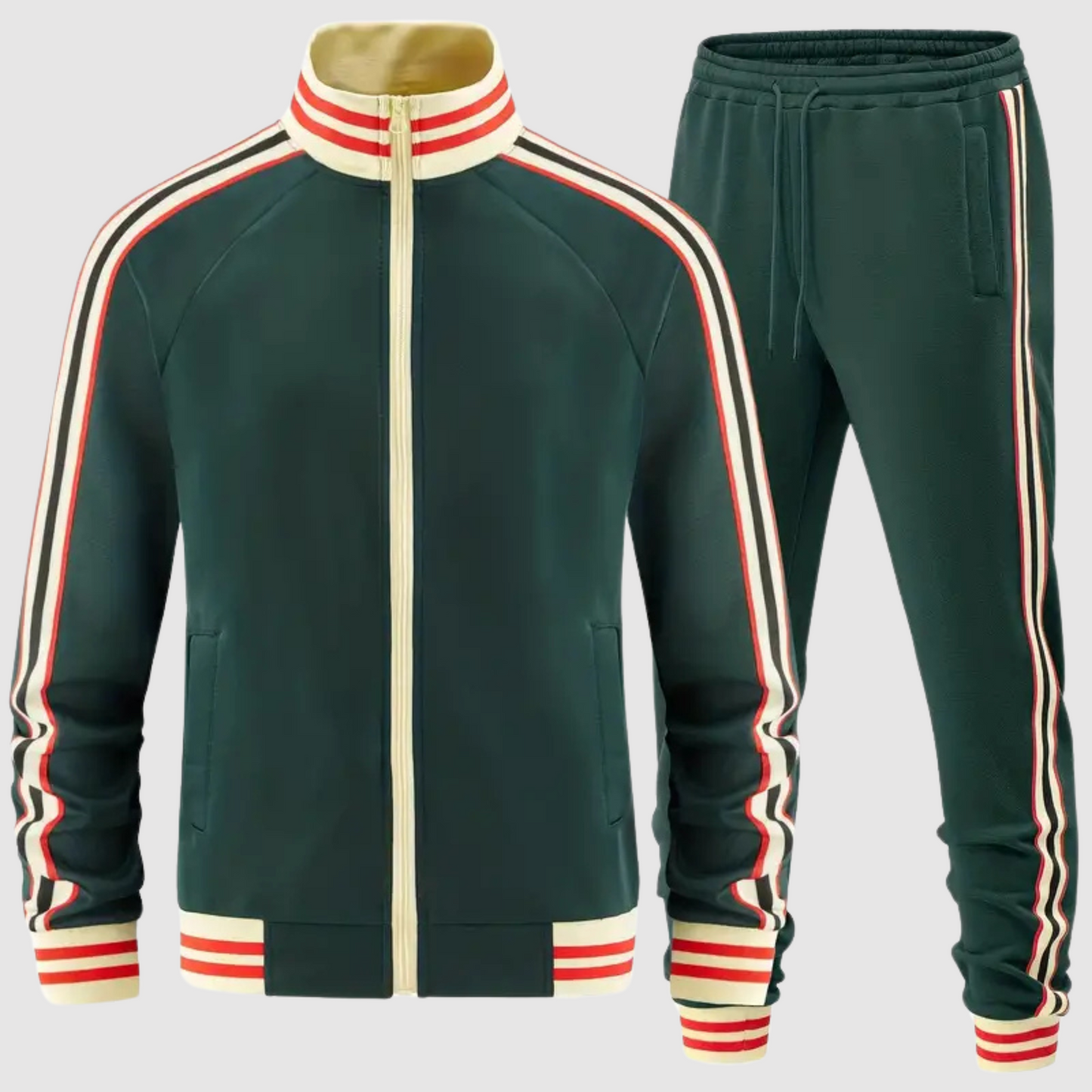 Oscar - Set di tuta e pantaloni sportivi a righe per uomo