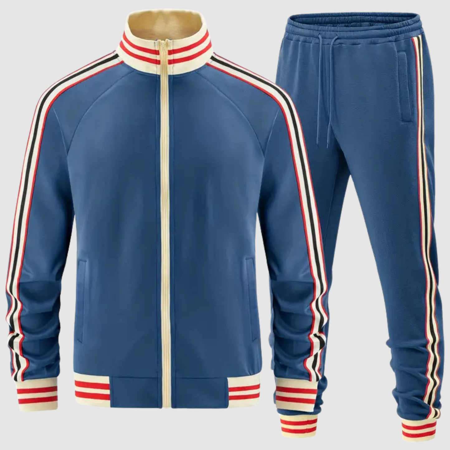 Oscar - Set di tuta e pantaloni sportivi a righe per uomo