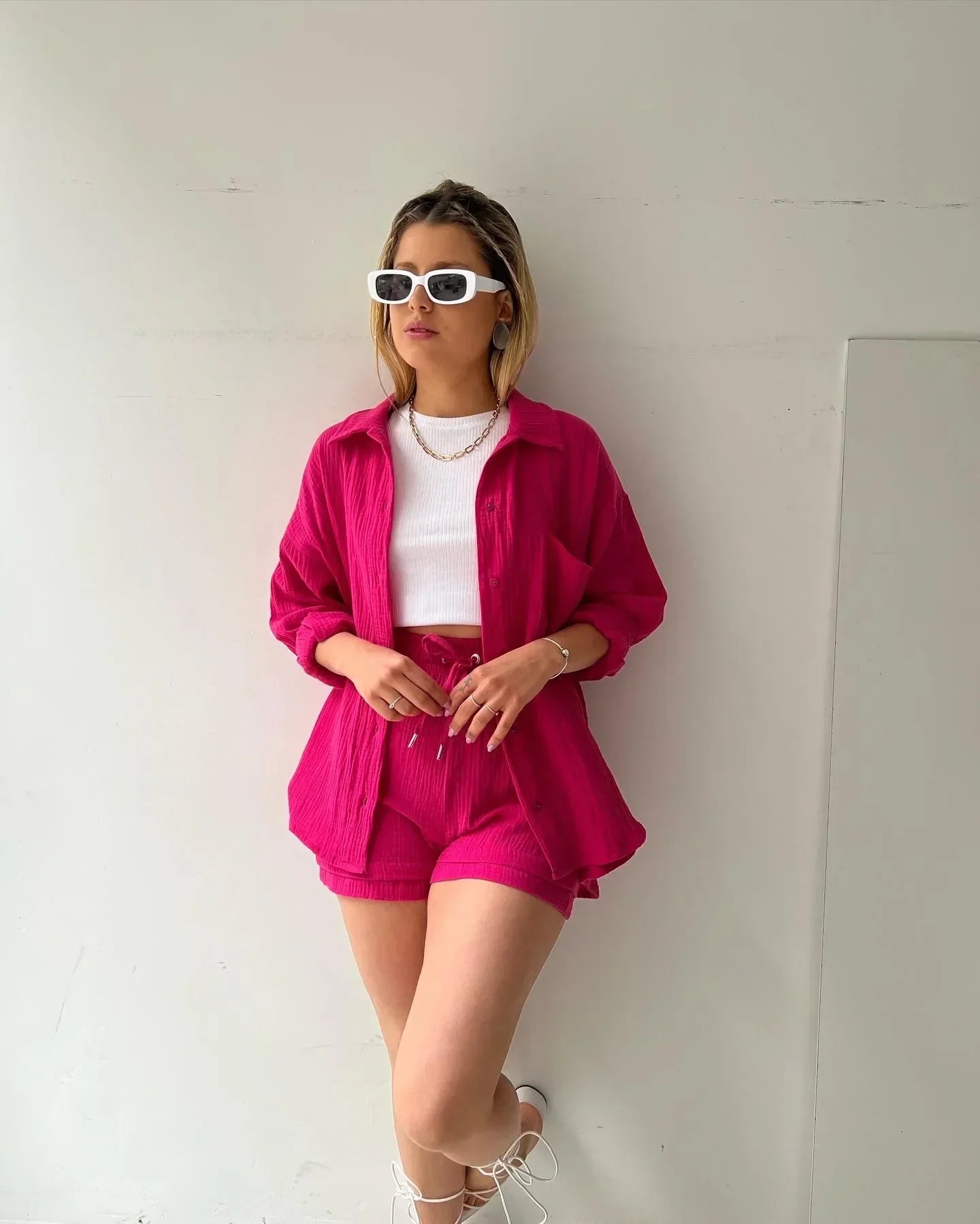 Madelyn - Set di due pezzi con tenda plissettat