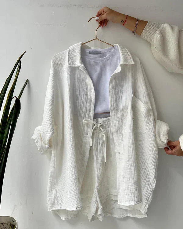 Madelyn - Set di due pezzi con tenda plissettat