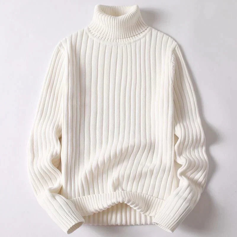 Maglione dolcevita da uomo in lana merino - Wyatt