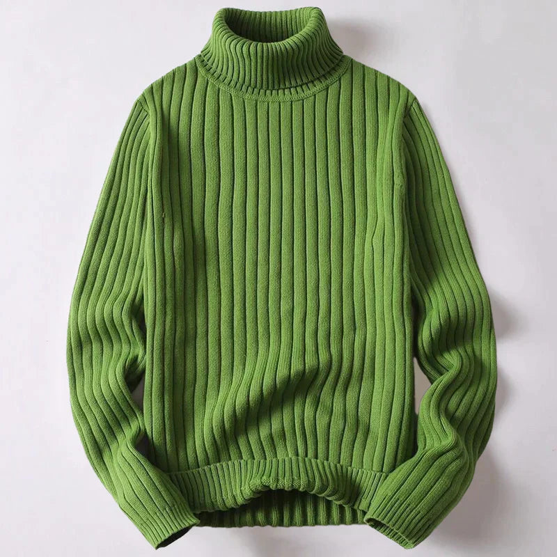 Maglione dolcevita da uomo in lana merino - Wyatt