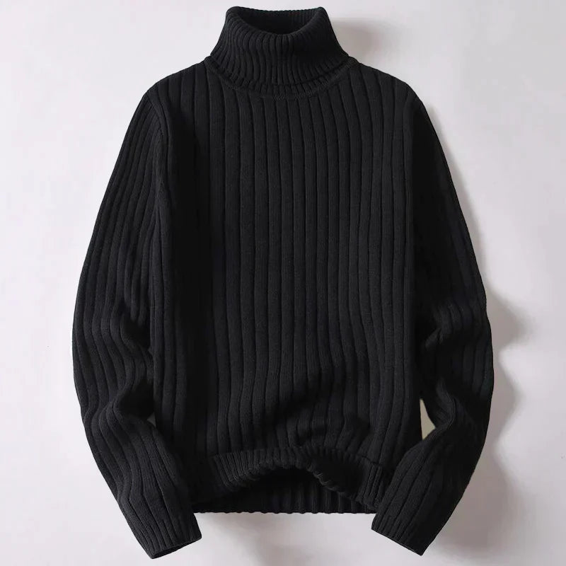 Maglione dolcevita da uomo in lana merino - Wyatt