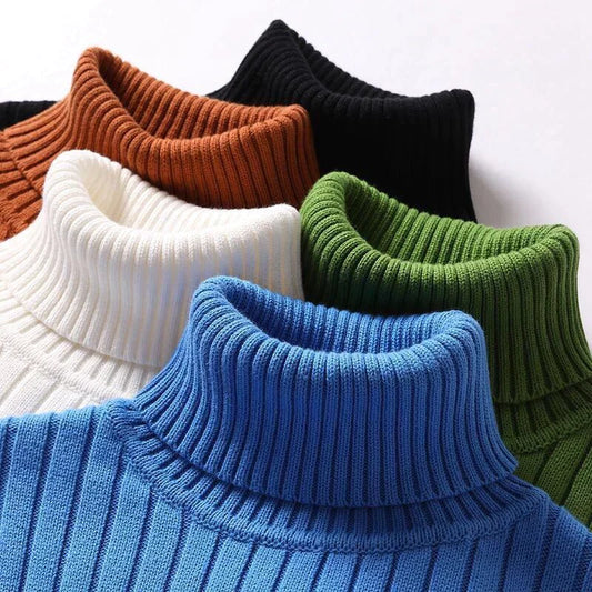 Maglione dolcevita da uomo in lana merino - Wyatt