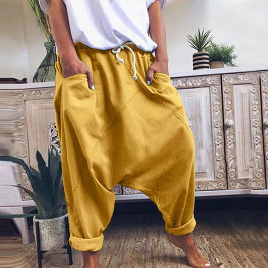 Lyricelle – Eleganti pantaloni harem in cotone