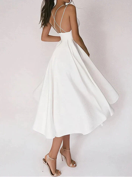 CHANTAL - Abito elegante con scollatura a V