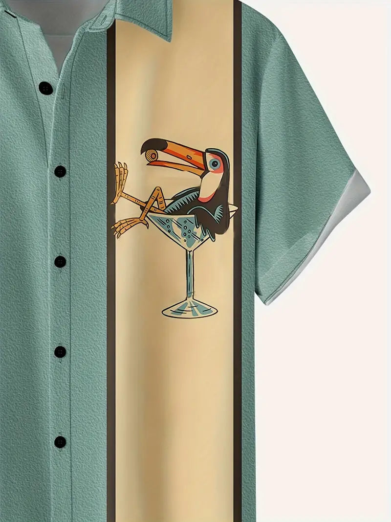 Thomas - Camicia a maniche corte a righe per uomo