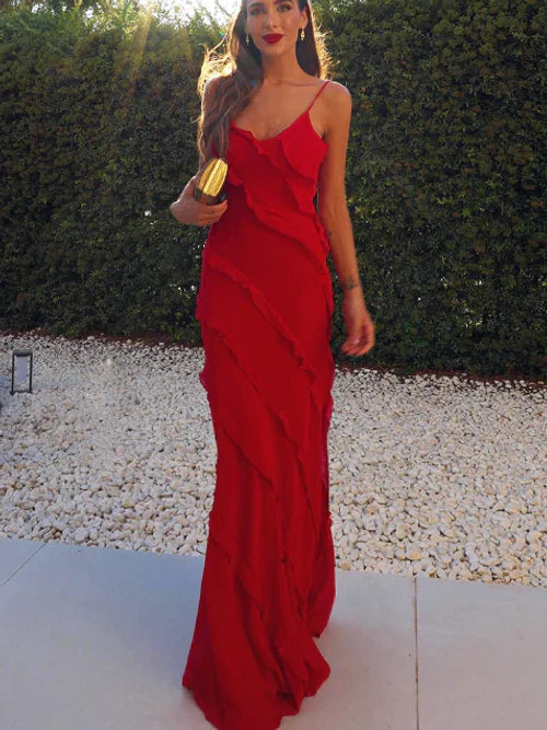 Camilla - Abito elegante con volant