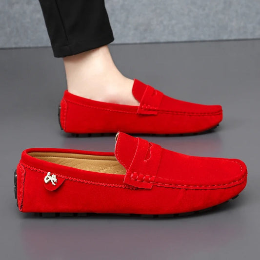 Walter - Scarpe basse in pelle scamosciata antiscivolo