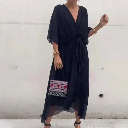Amanda - Abito elegante con scollatura a V