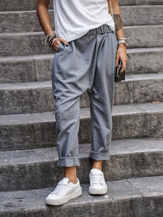 Zora - Pantaloni casual in lin